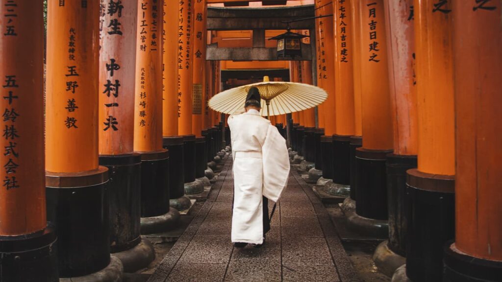 Girl with an umbrella